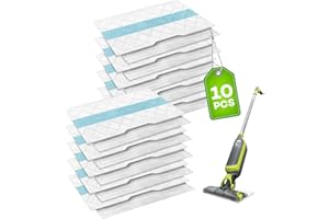 Dxyue 10Pcs Disposable Hard Floor Pad Refills for Shark VACMOP Pro VM252 VM251 VM250 VM200 VC205 QM250 VM190 VM200P12 VMP30, Vacuum Mop Pad for All Sealed Floors