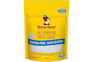 Robin Hood Gluten Free Flour, All Purpose Flour Blend with Rice, Potato Pea Hull Fibre, Tapioca and Xanthan Gum, 907g (Pack o