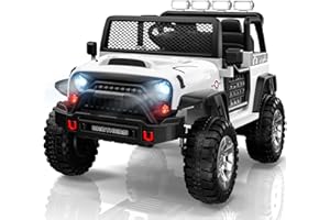 LIGIANT L8 Ride On Car, 12V Kids Electric Car w/Remote Control, 2 Seater, Spring Suspension, Bluetooth Speaker, Multi Music Modes, 3 Speeds, LED Lights, Xmas & Birthday Gift Ideas for Kids Ages 3+