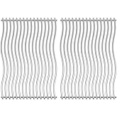S8C011 Grill Grates Replacement for Napoleon Prestige PRO 500, LEX 485 | Solid Rods Grill Grates, 17 3/4" x 27 1/2", 2 Pack Cooking Grid Grates, Stainless Steel