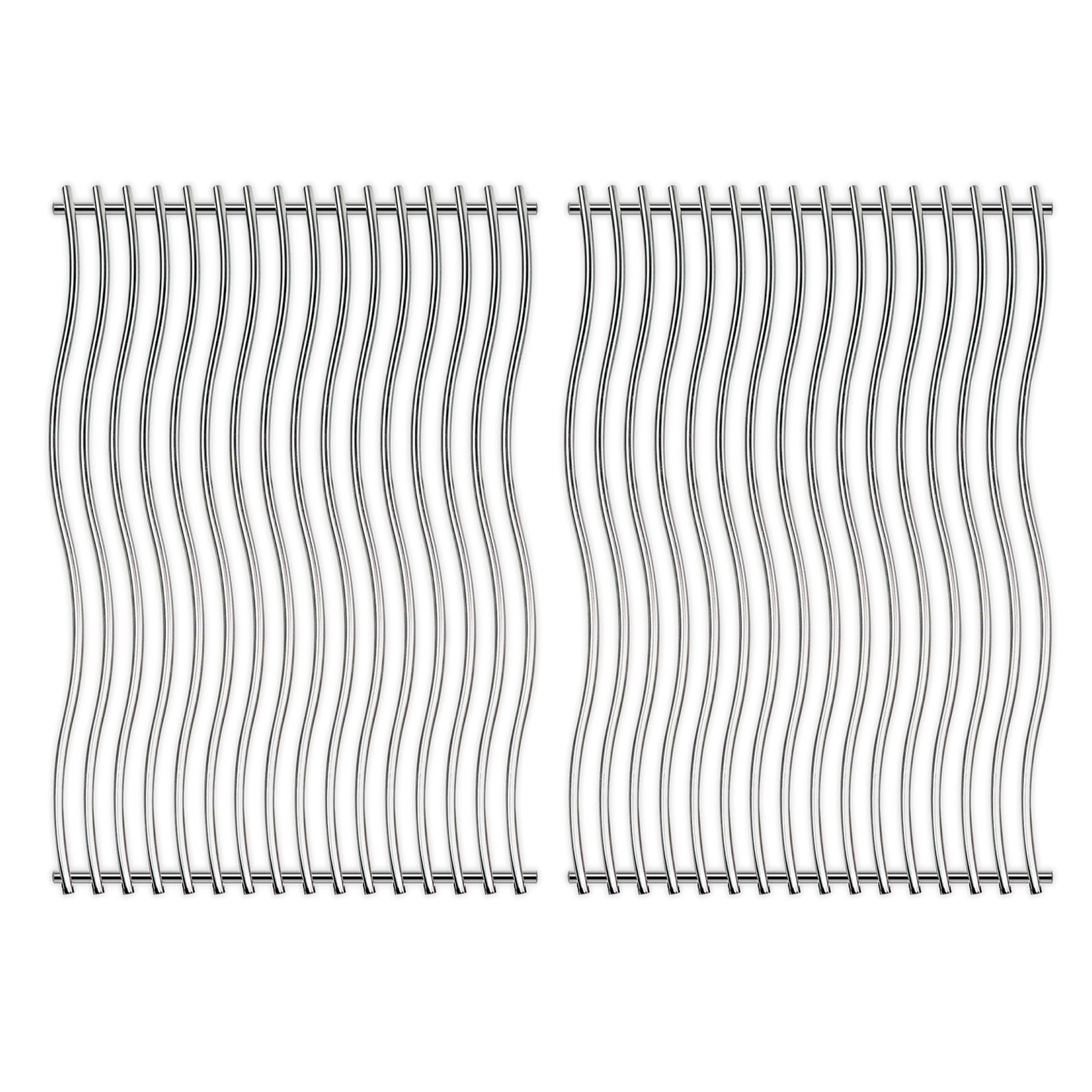 Photo 1 of Zemibi S8C011 Stainless Steel Cooking Grid Grates Replacement for Napoleon Prestige PRO 500, LEX 485 Gas Grill Models, Solid Rods Grill Grates, 17 3/4" x 27 1/2", 2 Pack