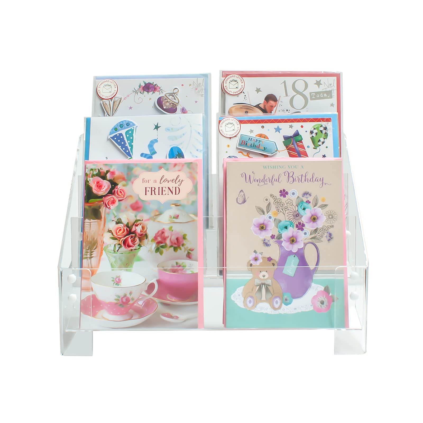 Display Stands Greeting Card Rack - Universal Fit - 3 Tiers 300mm Wide - Shop Display — image 1