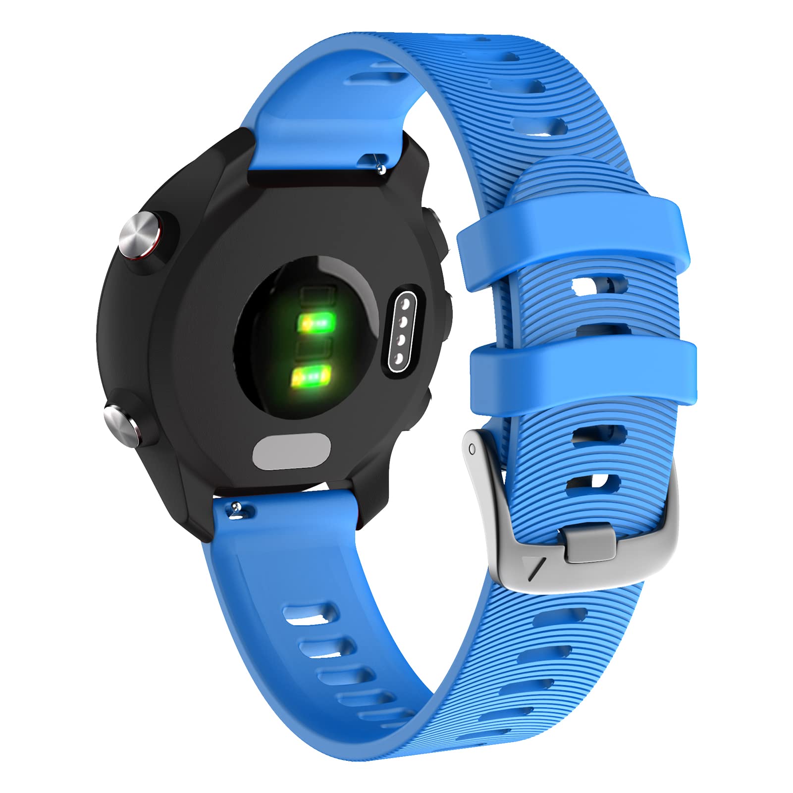 Strap for Garmin Forerunner 245/645 Music,20mm Width Starp for Garmin Vivoactive 3/Vivoactive 3 Music (Sky Blue) — image 1