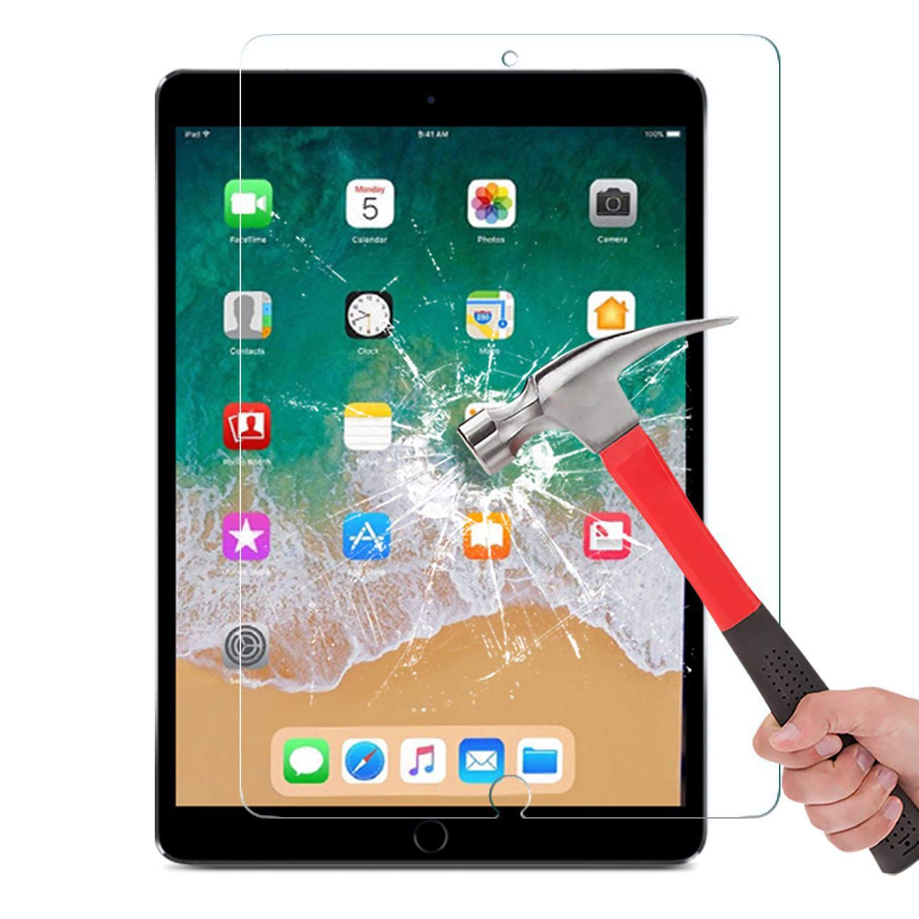 Mobile Stuff Screen Protector for iPad Air 3 (10.5 Inch 2019 Model) and iPad Pro 10.5 (2017) Tempered Glass with [9H Hardness] [Scratch-Resistant]