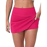 MCEDAR Tennis Skirt for Women High Waisted Golf Skorts Inner Shorts Athletic Skirts with Pockets