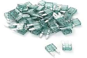 GOODSEN (60Pcs) 1 Amp Mini Car Fuses, 1A Automotive Fuses, Automotive Replacement Fuses, Blade Fuse for Car/RV/Truck/SUV/Motorcycle/Boat
