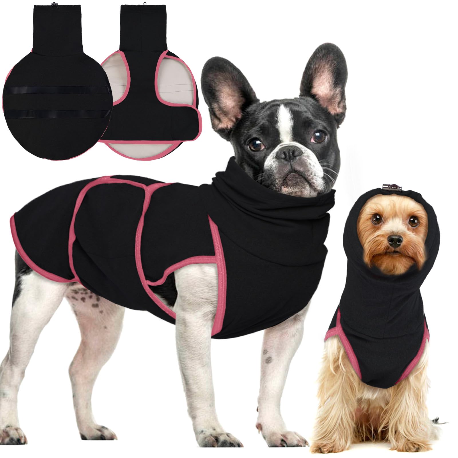 Hjyokuso Dog Anxiety Relief Jacket - Calming Coat With Ear Cover for Medium Dogs - Fireworks & Thunder Protection โ image 1