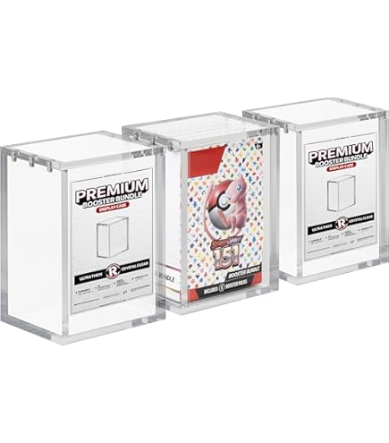 Amazon.com: The Hobby Lair Japanese Booster Box Acrylic Case | Fits 1  Standard JP BB or 2 High Class JP BB Deluxe Case Compatible with JAPANESE  Pokemon Booster Box ONLY