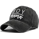 Waldeal Women's Embroidered Baseball Cap Boy Mama Mom Gift Vintage Distressed Dad Hat