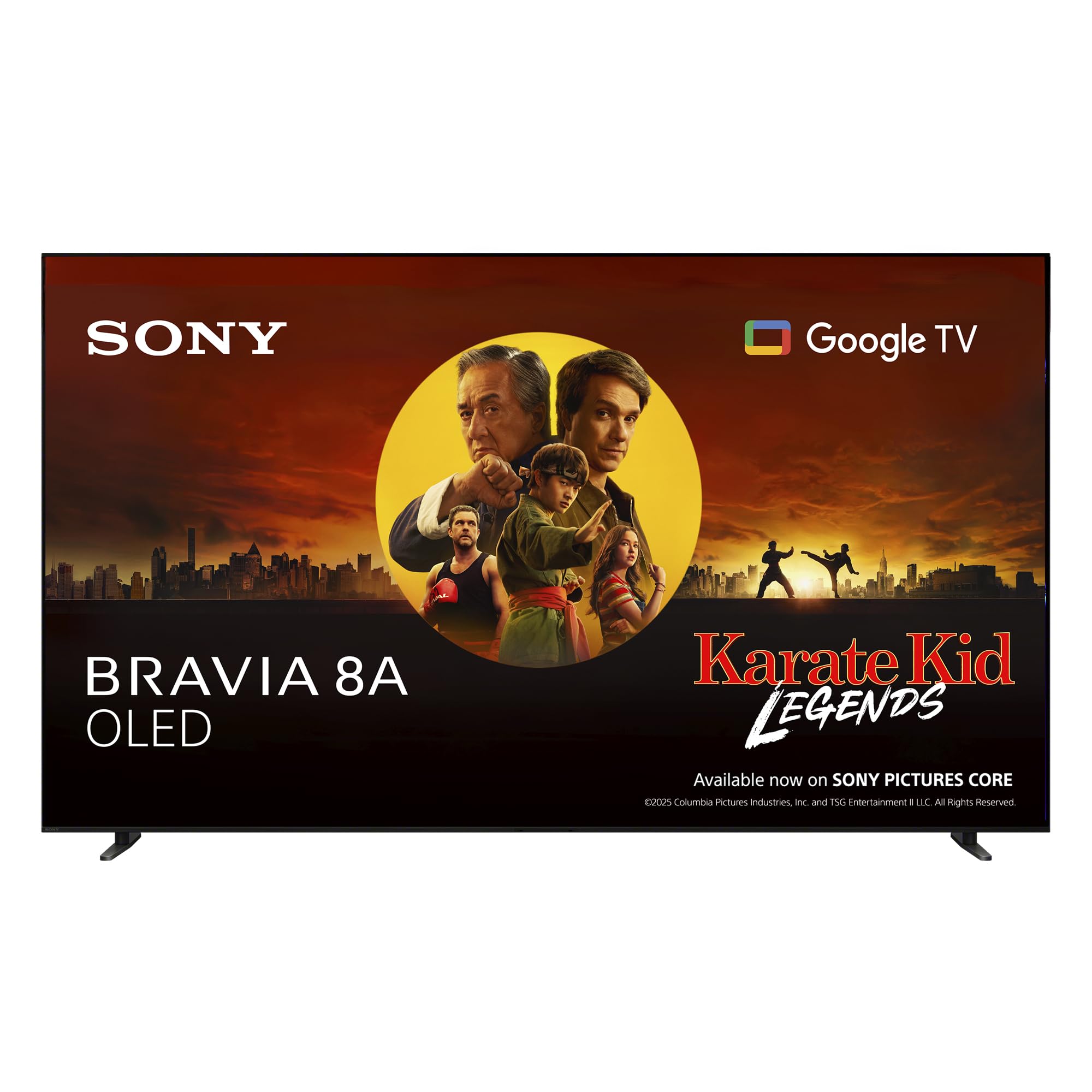 Sony BRAVIA 8A OLED 55 Inch 4K HDR Smart TV, Gaming Features for PlayStation 5 and IMAX Enhanced, Dolby Vision Atmos, Google Cast, Apple AirPlay, 120Hz 55XR8A