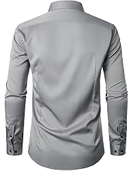 JEMITOP Men's Stretch Wrinkle Free Dress Shirts