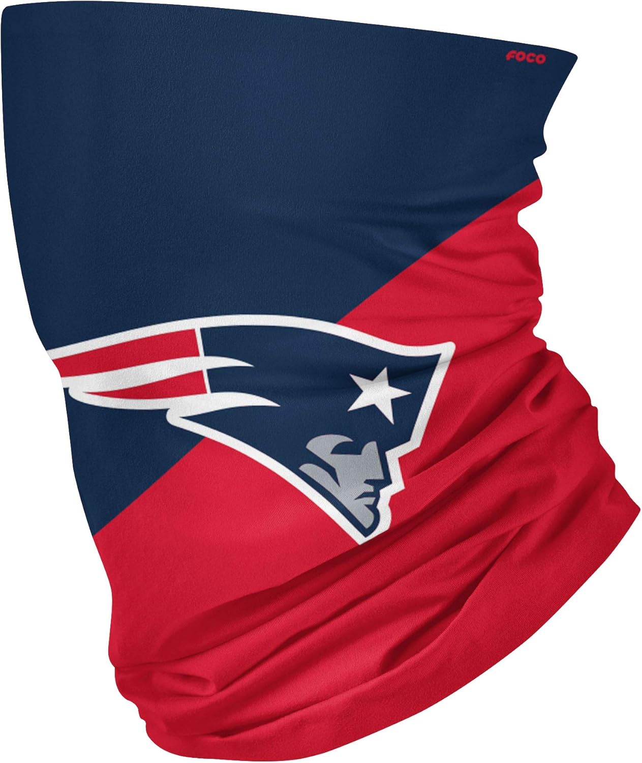 NFL FOCO New England Patriots Neck Gaiter, One Size, Big Logo : Clothing