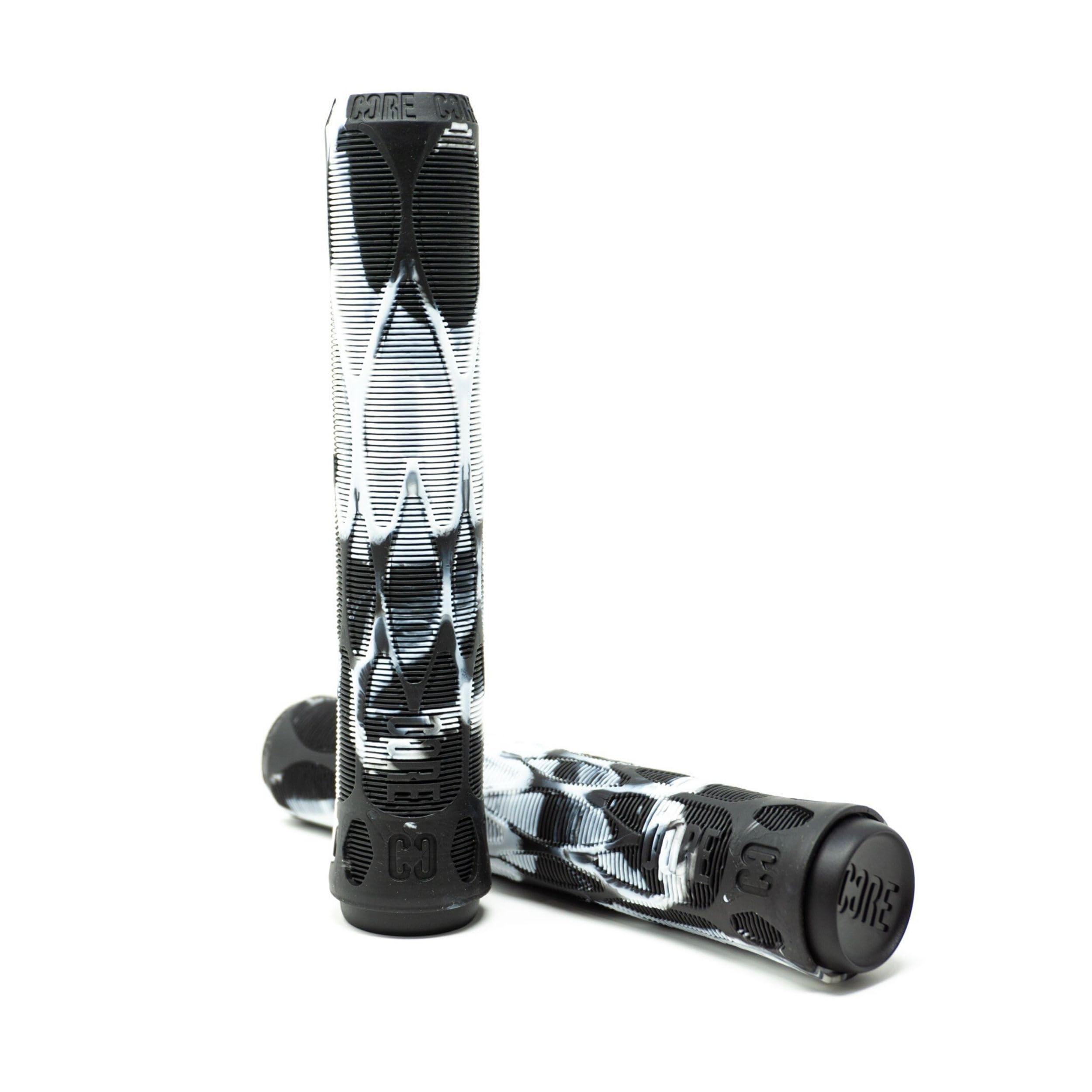 CORE Pro Handlebar Grips, Super Soft 170mm Longneck Universal Cycling Grip fits all Stunt Scooters BMX & Mountain Bikes, Premium comfort Bicycle Handle Grip - Slate (White Marble)