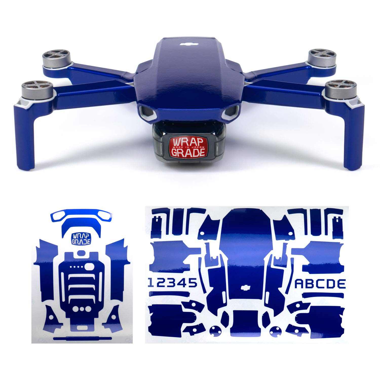 Wrapgrade Skin Sticker compatible with DJI Mavic Mini (STRATOSPHERE BLUE)