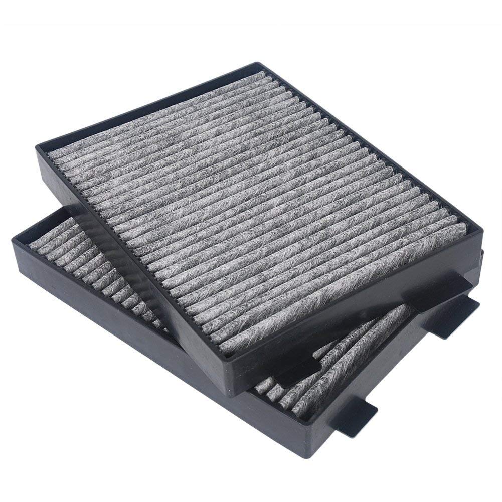 OxoxO Cabin Dust Air Filter Activated Charcoal Carbon Compatible with 5 Series E39 520i 523i 525i 528i 530i 540i 520d A/C Replace 64119216588 64110008138 CUK 2736-2 (Pack of 2)