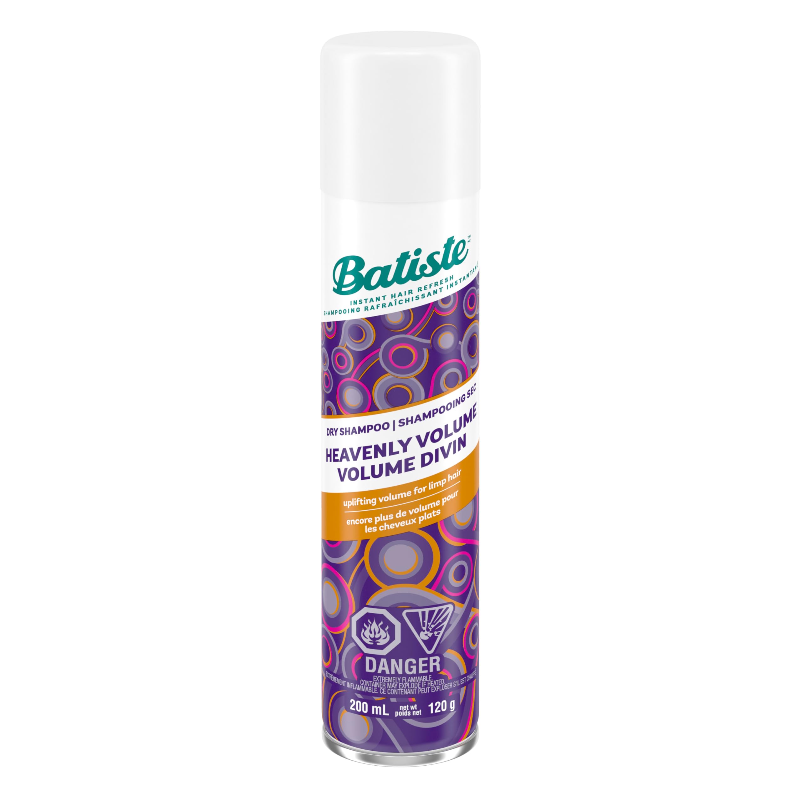 Batiste Heavenly Volume - 2-in-1 Dry Shampoo for Volume and Body - No Stickiness, No Water Required - Curelty Free - 200ml