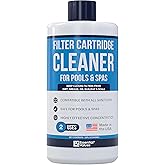 Spa Filter Cleaner (32oz, 2 Uses), Pool Filter Cleaner | Made in USA - Hot Tub Cleaner, Excellent Cleaning Solution for Both Pool Filters & Spa Filters