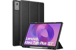 Fintie Case for 2025 Lenovo Idea Tab Plus 12.1 Inch/Tab K12(TB361FU/TB361ZU) - Ultra Thin Soft TPU Back Cover Protective Case