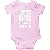 CBTwear Back Off! I Have A Crazy Aunt Baby Bodysuit - Adorable Romper Clothing Unisex Comfy Cute Outfit