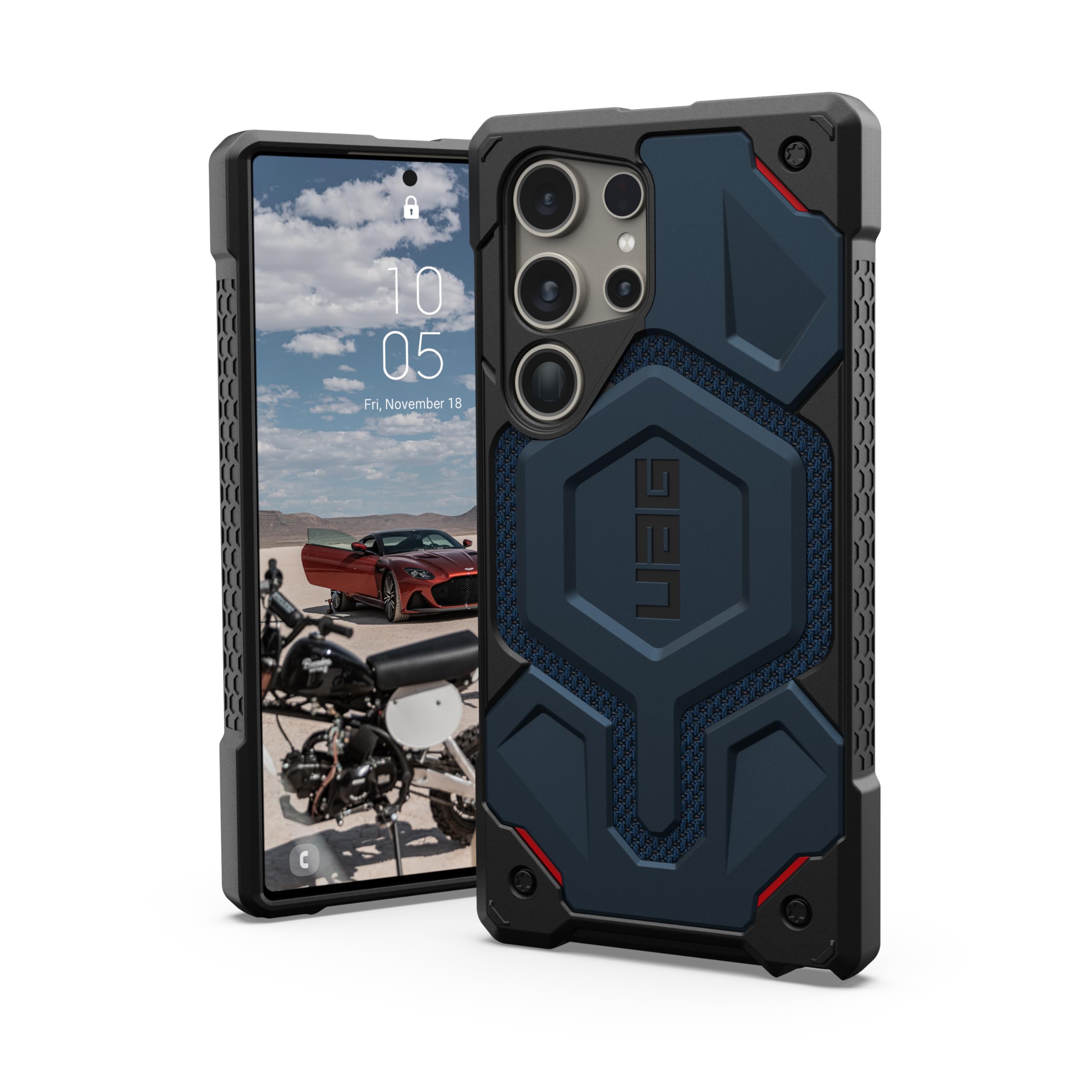 URBAN ARMOR GEAR UAG Designed for Samsung Galaxy S24 Ultra Case 6.8" Monarch Kevlar Mallard, Rugged Military Drop-Proof Impact Resistant Non-Slip Protective Cover