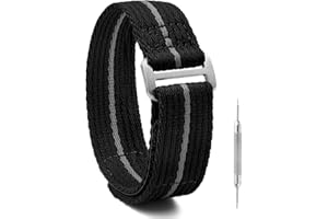 1963 WATCH Nylon Watch Band - Hook and Loop Fasteners Soft Watch Strap 20mm 22mm - Sport Watch Bands for Men Women