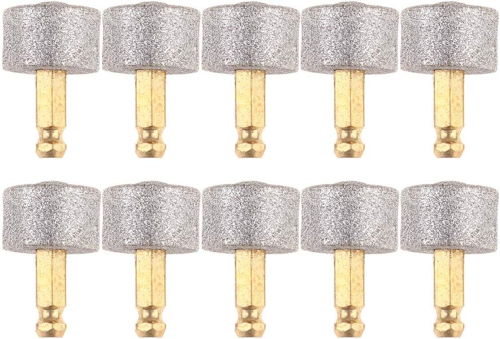 VILLCASE 10pcs Dog Nail Grinder Replacement Heads, Pet Nail Grinders Wheel Diamond Tip