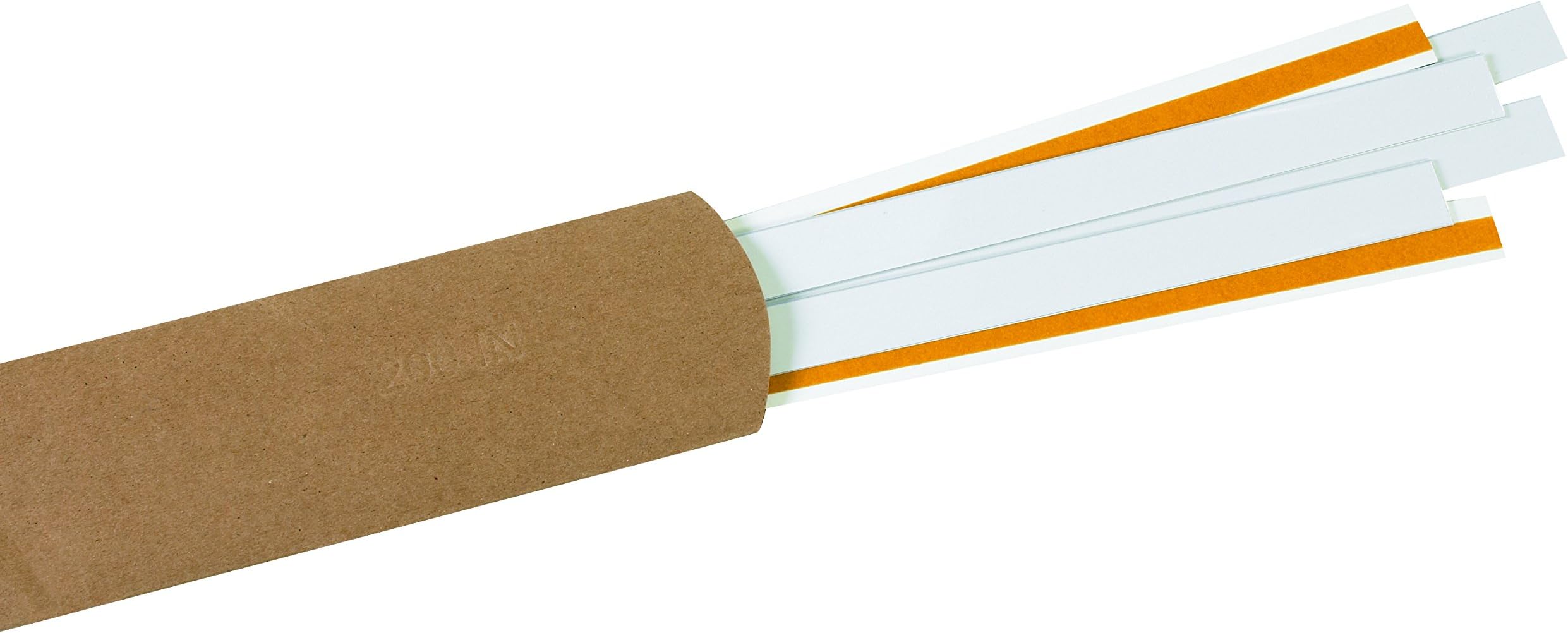 Slip-Strip LH161 Plastic Self Adhesive Label Holder Strip, 36" Length x 1" Width, Clear (Case of 6)