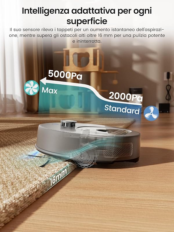 M330 Plus Robot Aspirapolvere Lavapavimenti Anti-Groviglio