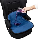 Lynmark Booster Seat Protector Navy Velvet Waterproof Cover for Car Seats view 1