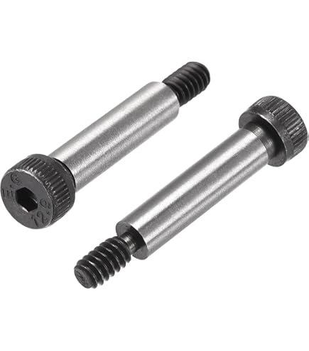 thumbnail interactive-video image 1 of Uxcell 6-Piece M8 Stainless Steel Shoulder Bolts - 60mm Shoulder Length Hex Socket 1 of 8