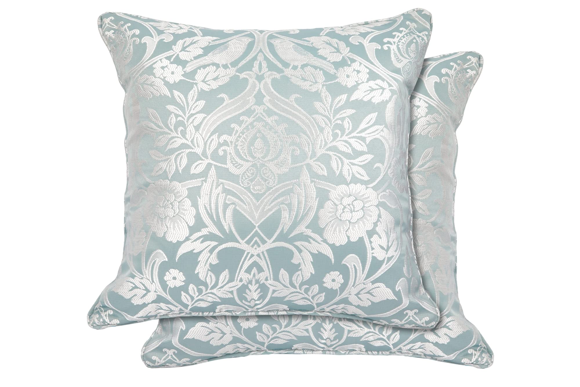 Emma Barclay Eden - Jacquard Cushion Cover in Duck Egg - 17x17 (43x43cm)