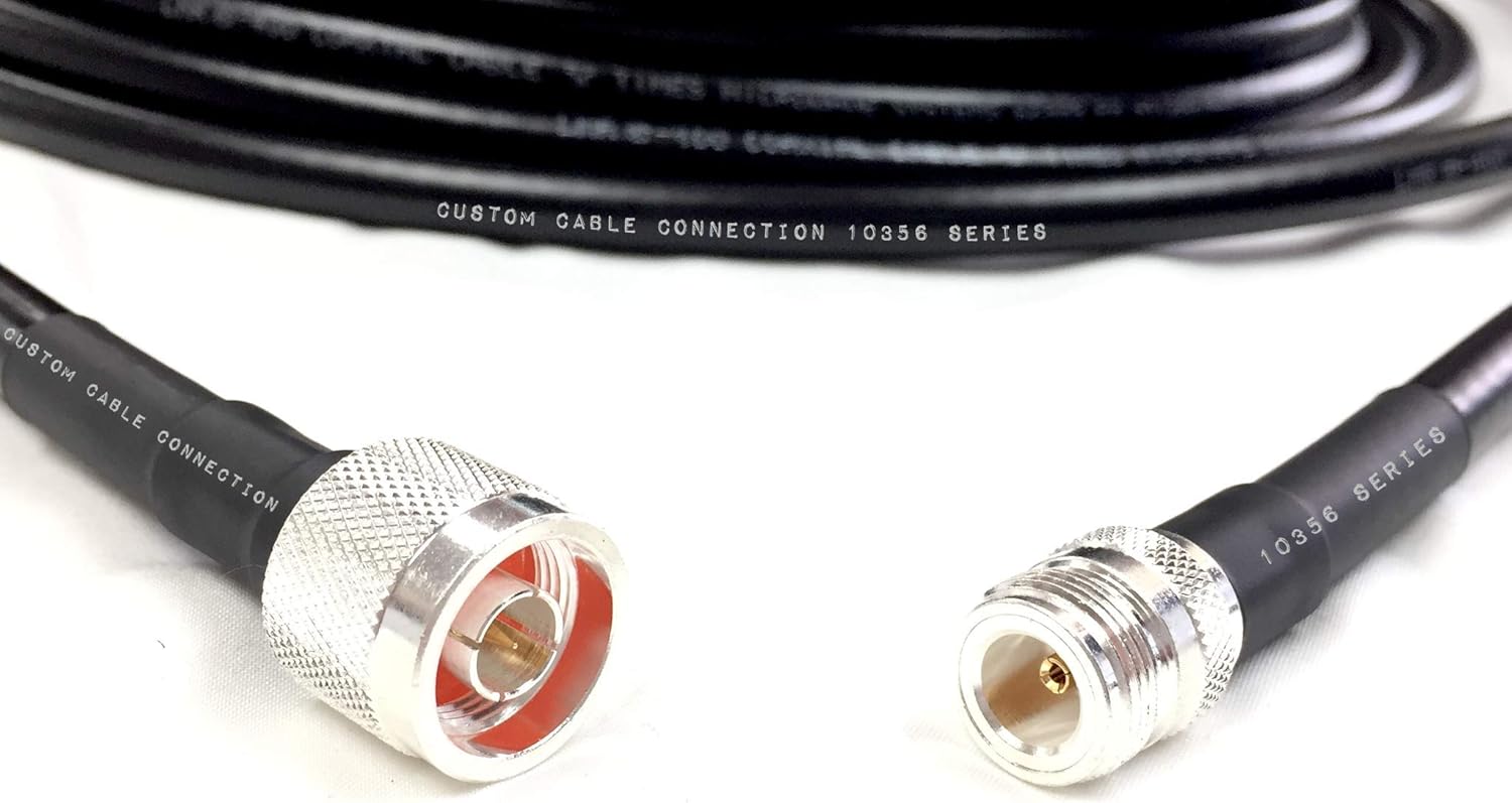Custom Cable Connection 25 Foot LMR400 N Male to N Female