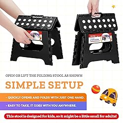 ACSTEP 7.5 Inch Folding Step Stool Foldable Stool