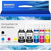 Comptible for EPT542 Ink Refill Bottles ET-5150 ET-5170 ET-5180 ET5850 5880 | Replacement for EPT542 Ink ET-5800 ET-16650 ET-5880 ET5850 ET-16600 ET5150 ET5170 ET5180 5850 5800 Printer 5 Pack (2BK C M Y)