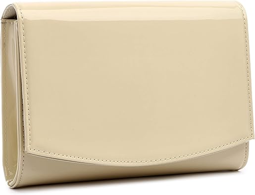 black patent leather clutch purse