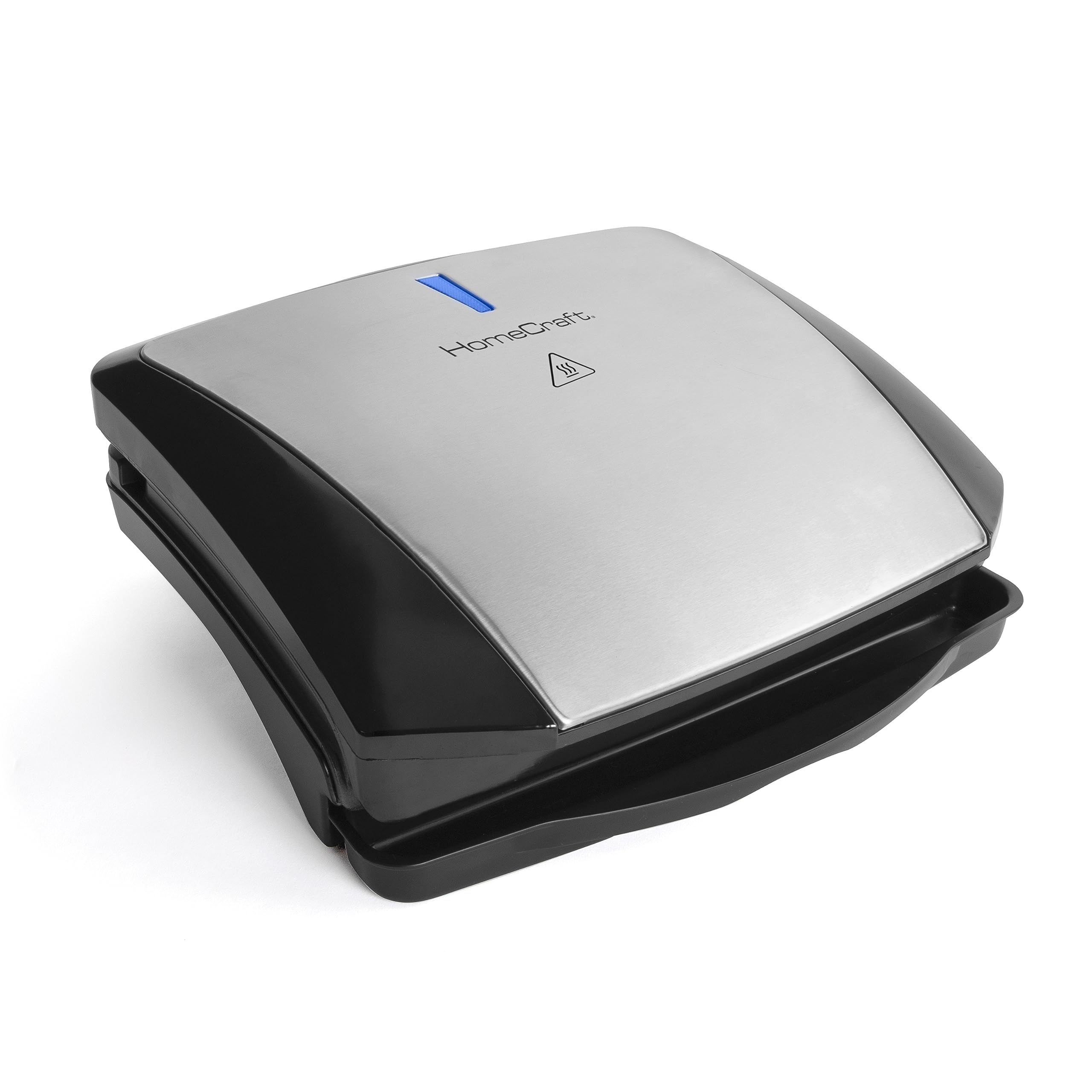 Homecraft Electric Sausage & Brat Grill with Oil Drip Tray, Carry Handle, and Cord Storage, up to 5 Links of Beef, Turkey, Chicken, Veggie Sausages, or Hot Dogs