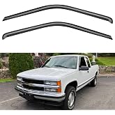 Window Visors Rain Guards for 1988-1999 Chevy/GMC C/K 1500/2500/3500 Standard Cab, Out-Channel Window Vent Wind Deflectors Visors Shades for 1995-1999 Tahoe, 1992-1994 Blazer Regular Cab, 2pcs