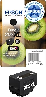 Epson 202XL Black Kiwi High Yield Genuine Claria Premium Ink Cartridge