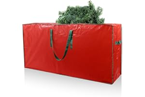 WLFLASH TREE STORAGE BAG Christmas Tree Storage Bag Fits Up to 9 Ft Tall Disassembled Tree 65 X 15 X 30 INCH Holiday Tree Storages Waterproof Material Protects Dust Christmas Container Handles Sleek Zipper