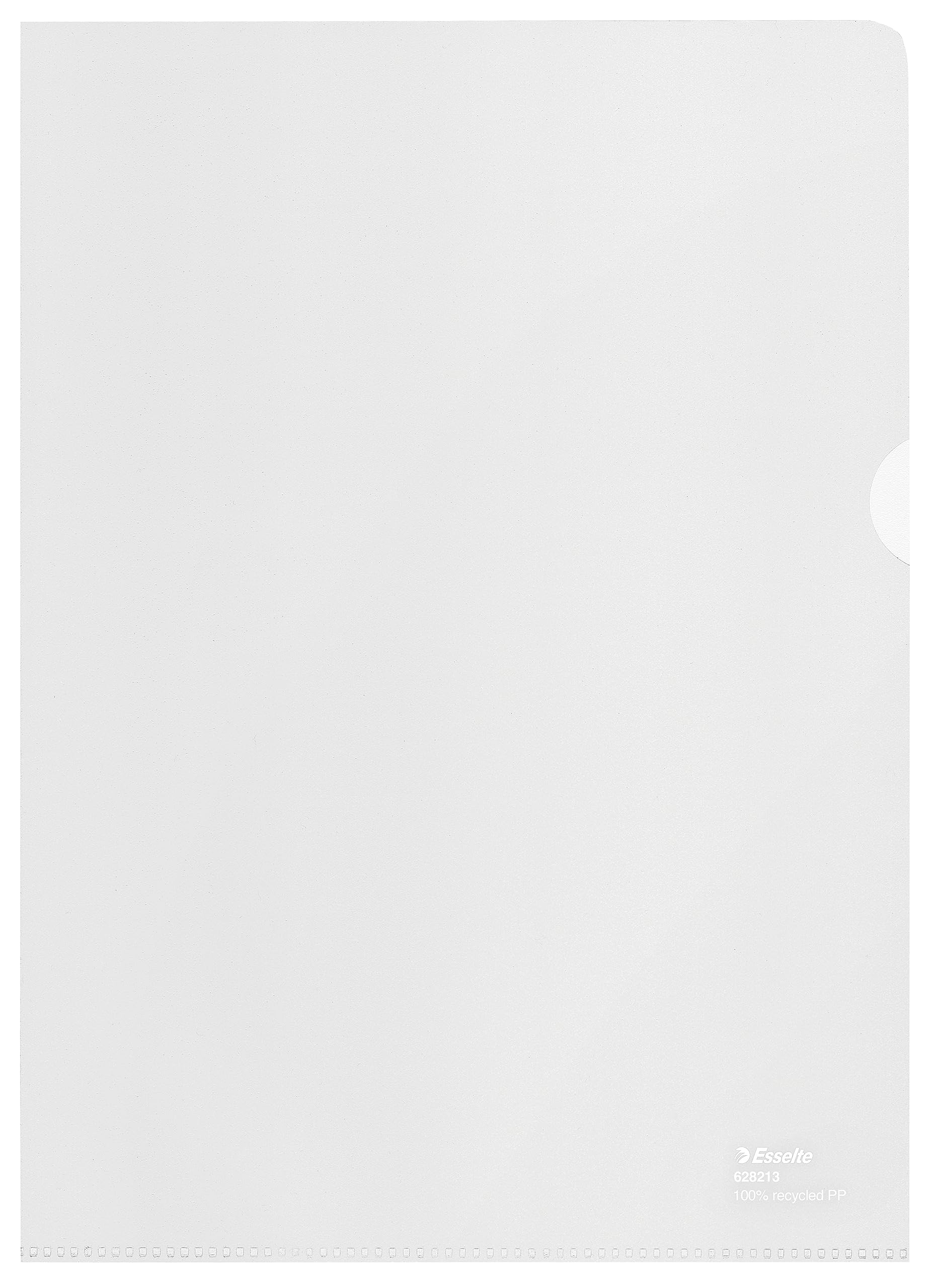 Esselte Recycle 628213 A4 Embossed Extra Strong PP 100 Micron Plastic Pockets (Pack of 20)