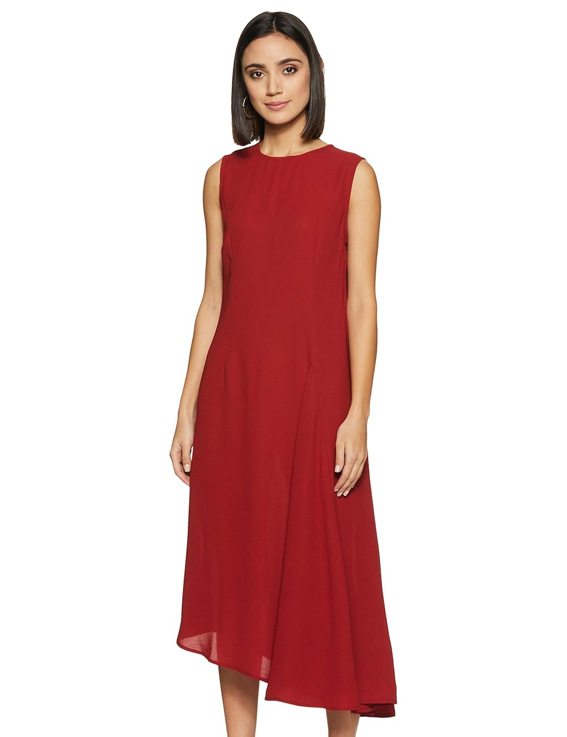 Buy Amazon Brand Eden & Ivy Polyester ALine Dress (EIAW19DR016_Red