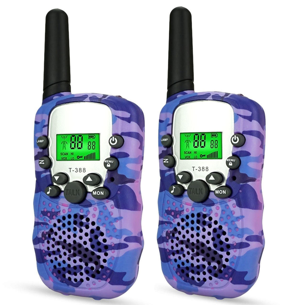 LET'S GO! DIMY Walkie Talkies for Kids, 2 Mile Range, Built in Flash Light TM388 - Best Gift