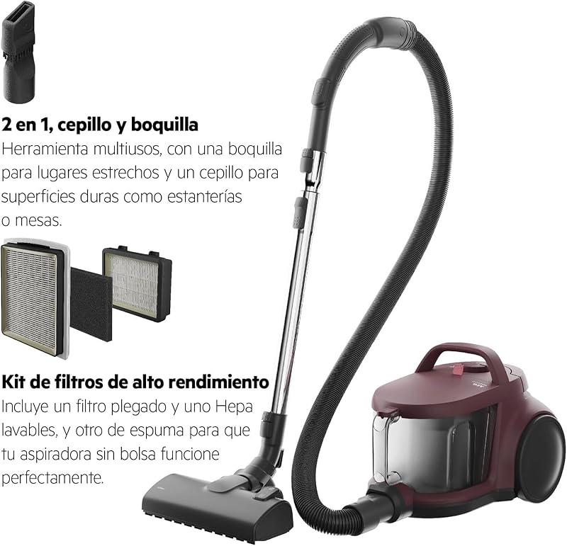 Aspirador de Trineo 1000 W AL51C1DRF Rojo