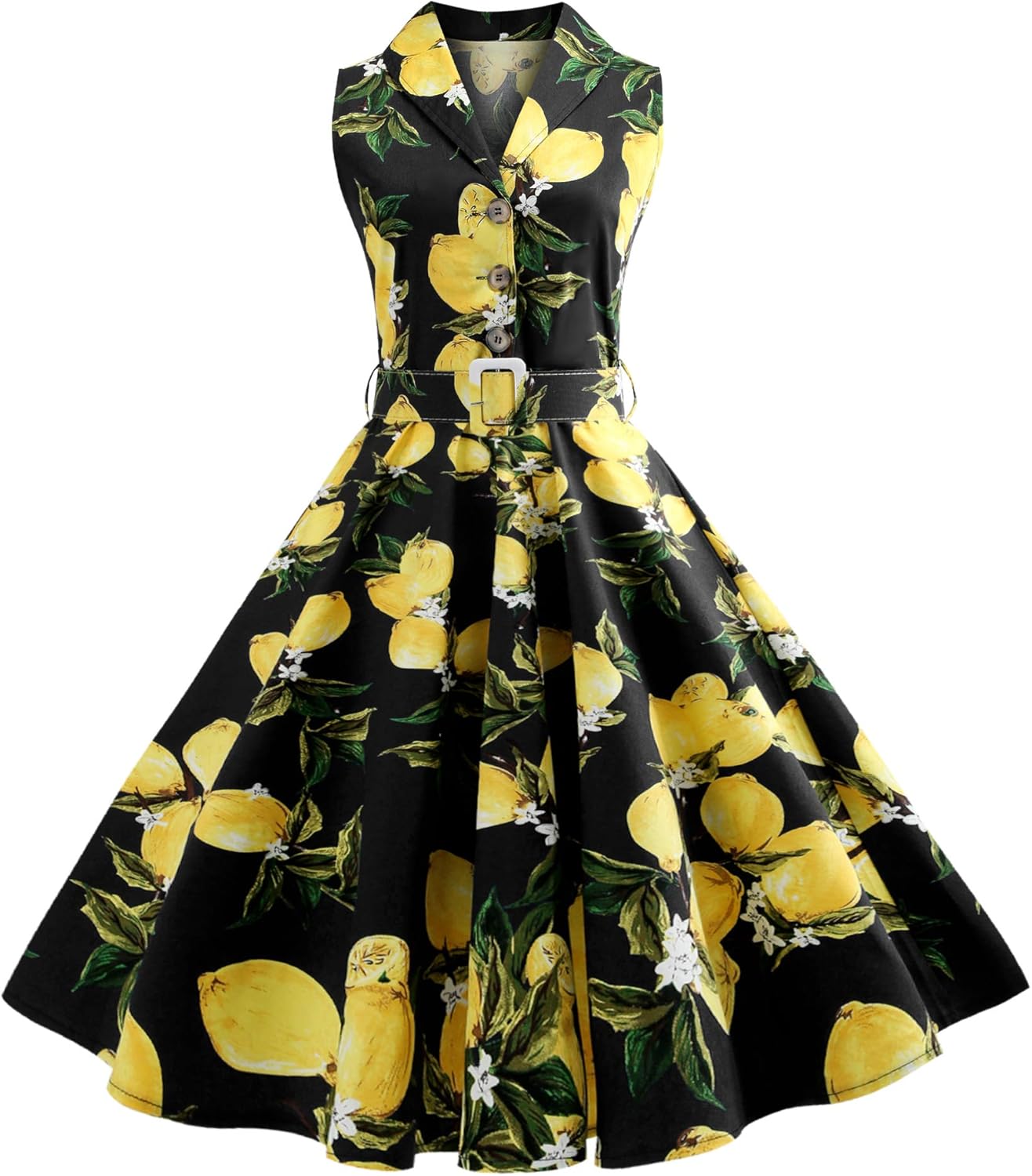 lemon cocktail dress