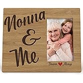 DIENADFX Nonna and Me Picture Frame, Nonna Gifts Gift for Grandma, Christmas Mothers Day Birthday Gifts from Grandkids, Grandma Photo Picture Frames for 4x6 Photos