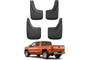 Orvak Mud Flaps Mudguard for 2014–2018 Chevy Silverado 1500 2500HD 3500HD Without Fender Flares – Textured Black Heavy Duty M