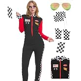 Halloween Sexy Race Car Driver Costume Women 2026 for Talladega Nights | Fit for Family, Group, Couples Disfraz Mujer Sexy Halloween Costume