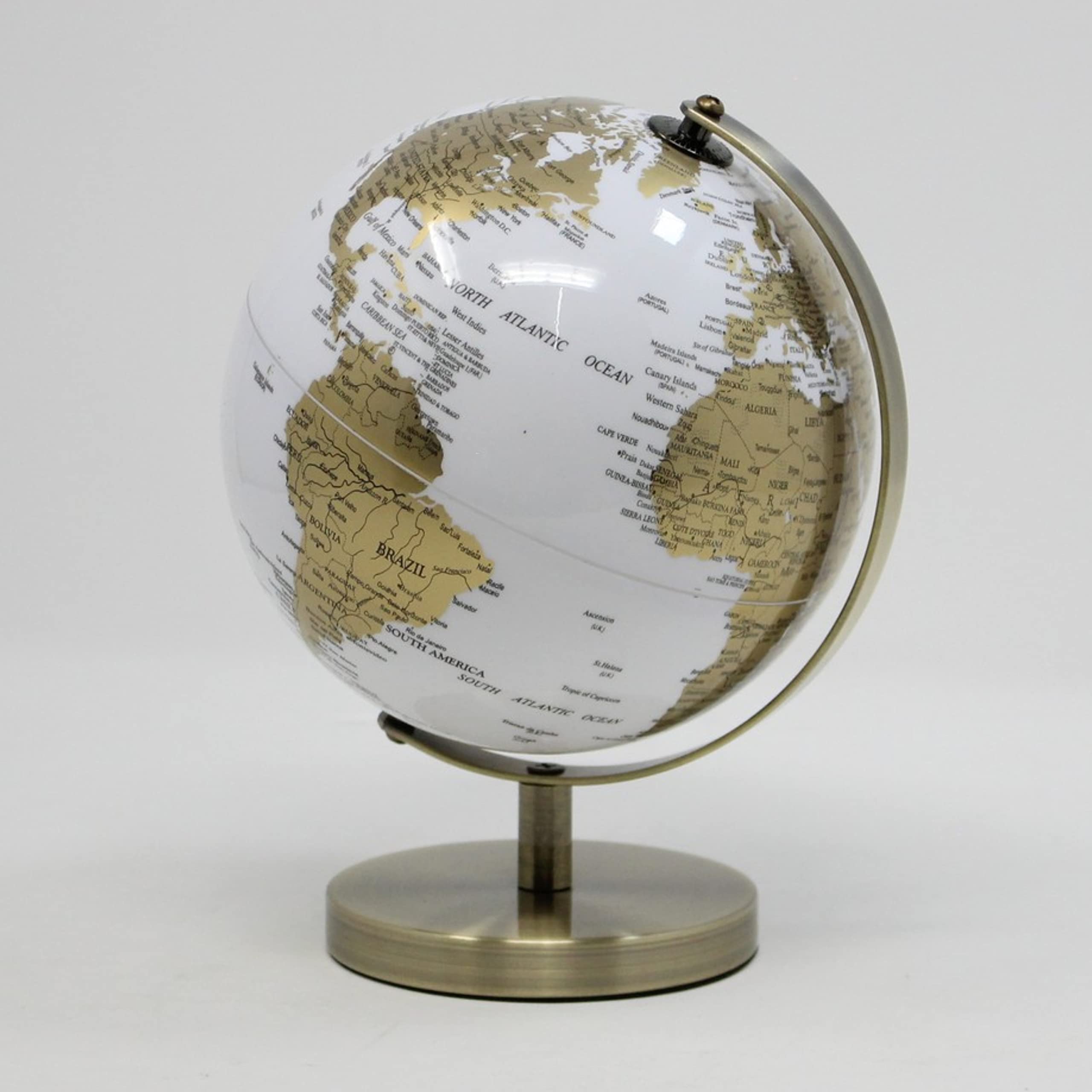 World Globe | Gold/White | 1 Piece - 14.2 cm