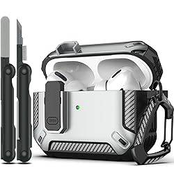 RFUNGUANGO for AirPods Pro Case Cover with Cleaner