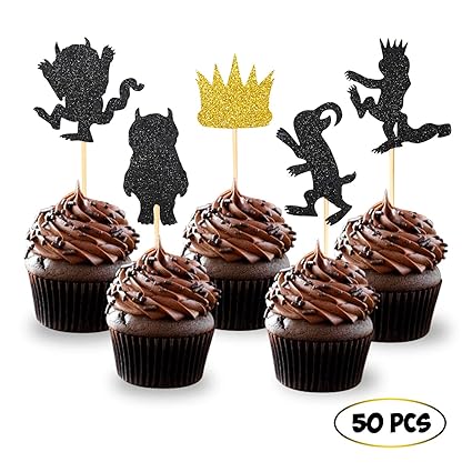 Amazon Com 50pcs Glitter Where The Wild Things Are Inspired